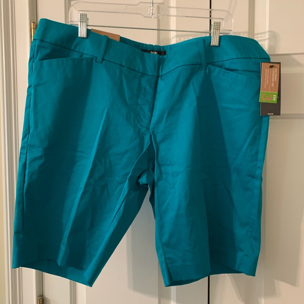 Missimo Shorts, Teal Blue, size 18, NWT